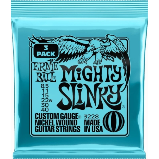 Ernie Ball 3228 Mighty Slinky Nickel 3-Pack